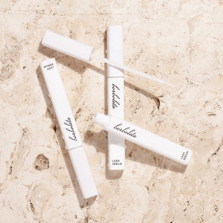 Borboleta Lash Serum, Eyelash Serum for Longer, Thicker, and Fuller Looking Natural Eyelashes, (Full Size, 3 Month Supply)